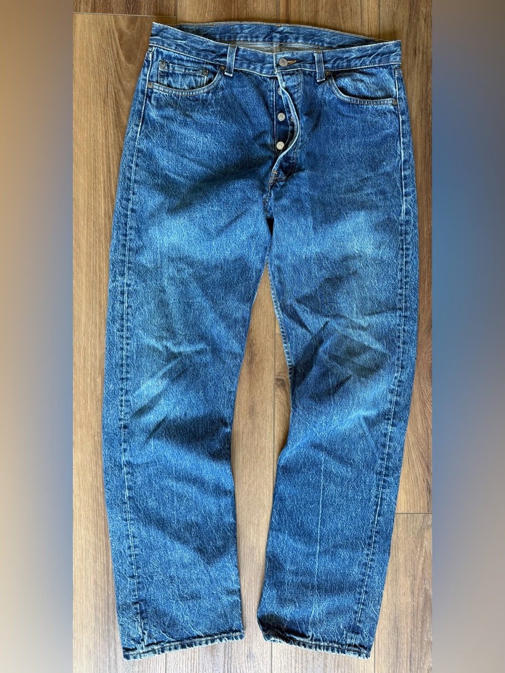 Vintage 80s Levi's 501 Button Fly Made In USA 36x32